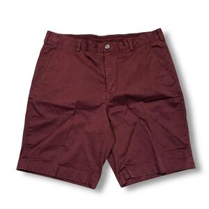 EUC Brooks Brothers Red Fleece Mens Burgundy 9" Shorts Size 36 Chino‎ Casual